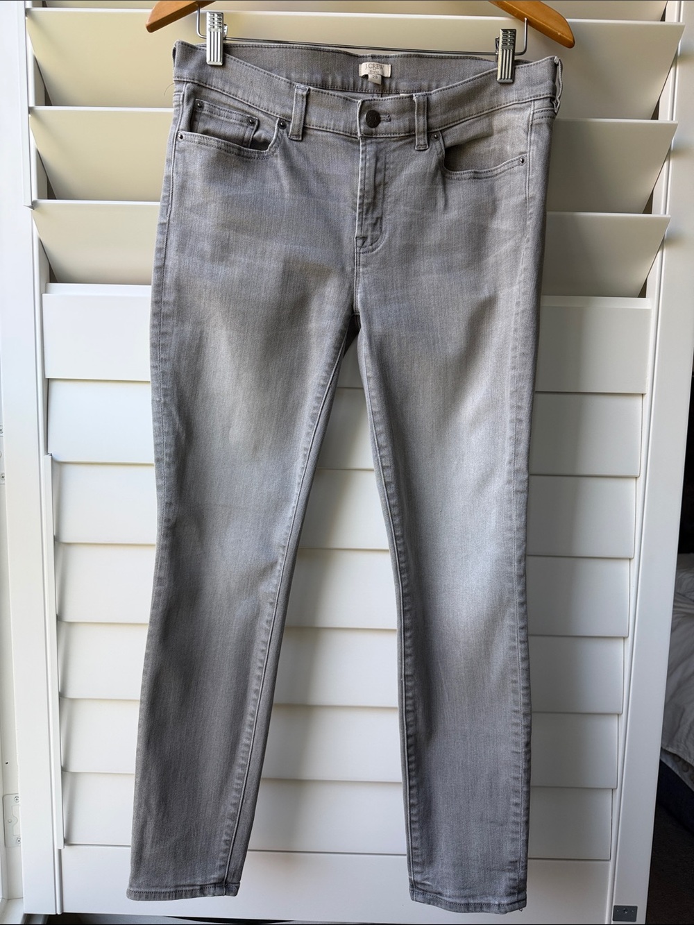 J. Crew Stretch Jeans Vintage Grey Ankle Crop | sz 29